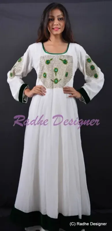 Picture of Radhe Designer Multicolor Georgette Kaftan Dress for Women - Y1204