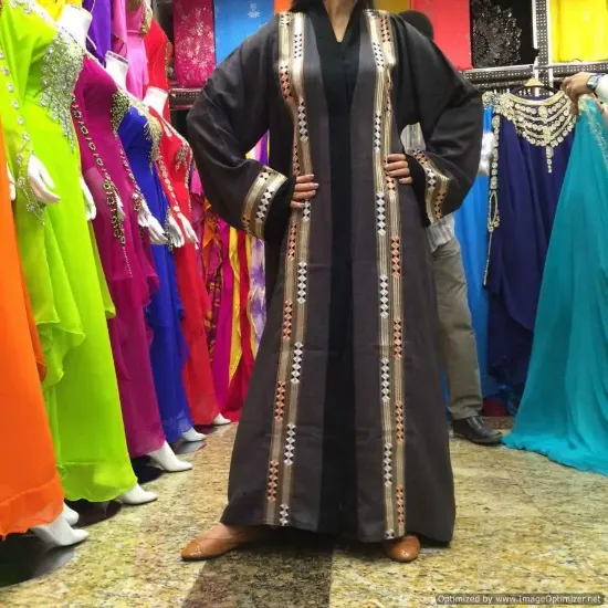 Picture of modest maxi gown moroccan dubai eid caftan kaftan abaya