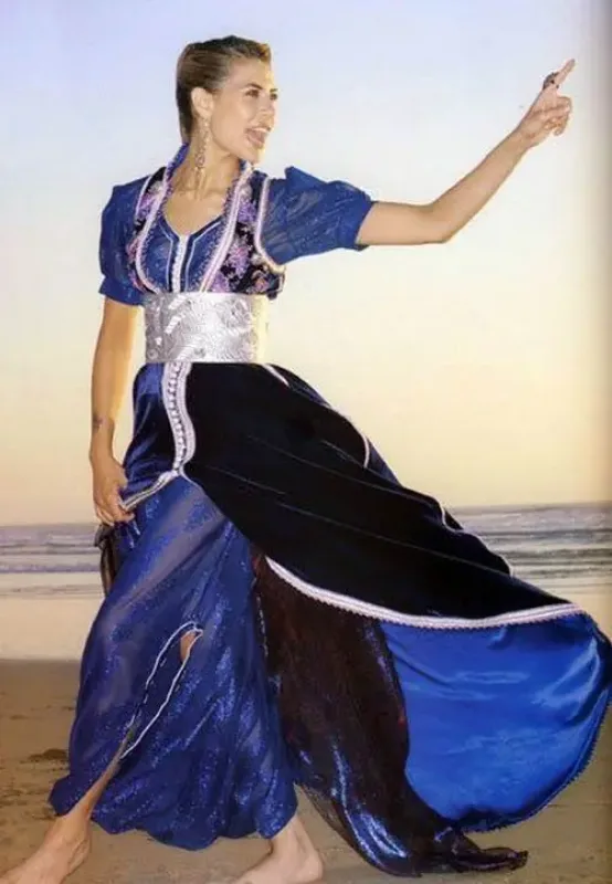 Picture of Radhe Designer Purple Georgette Kaftan Dress for Women - F10036