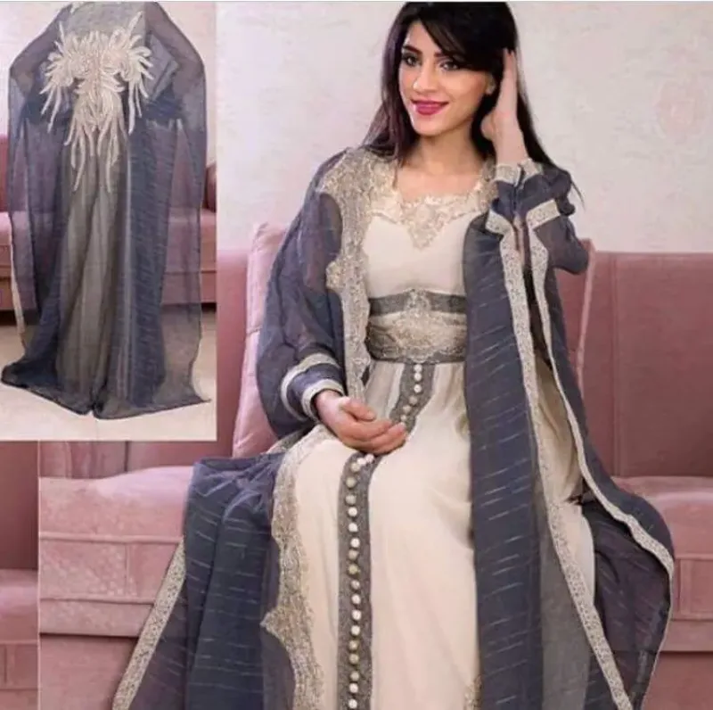 Picture of Radhe Designer Black Georgette Kaftan Dress for Women - F1596