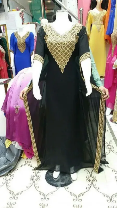 Picture of Radhe Designer Multicolor Georgette Kaftan Dress for Women - F1771
