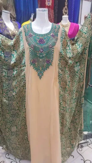 Picture of modest maxi gown moroccan kaftan dress abaya jalabiya j