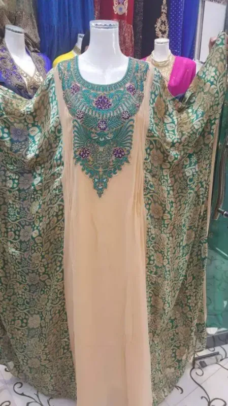Picture of Radhe Designer Multicolor Georgette Kaftan Dress for Women - F1705
