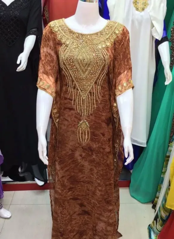 Picture of Radhe Designer Multicolor Georgette Kaftan Dress for Women - F1983