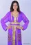 Picture of Gold Georgette Kaftan Dress for Women - Look 9958