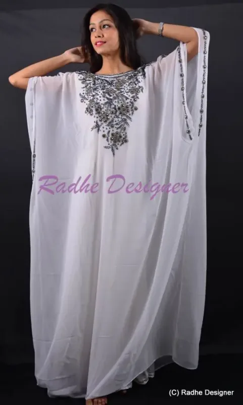 Picture of Radhe Designer Red Georgette Kaftan Dress for Women - Y1197