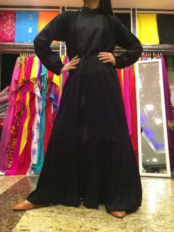 Picture of Radhe Designer Red Georgette Kaftan Dress for Women - F1534