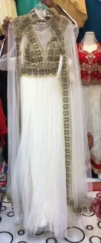Picture of Radhe Designer Red Georgette Kaftan Dress for Women - F1586