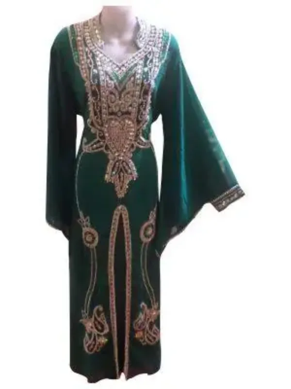Picture of Radhe Designer Black Georgette Kaftan Dress for Women - F9963