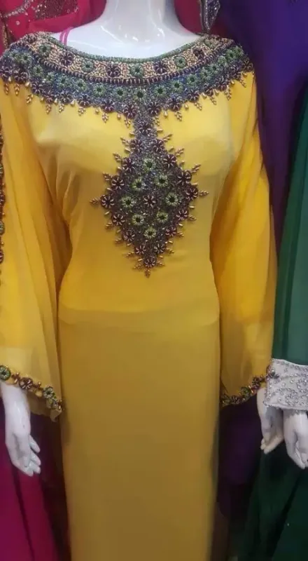 Picture of Radhe Designer Blue Georgette Kaftan Dress for Women - F1366