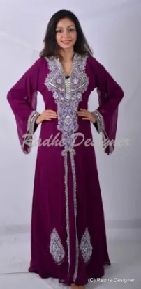 Picture of modest maxi gown royal dubai kaftan abaya jalabiya jilb