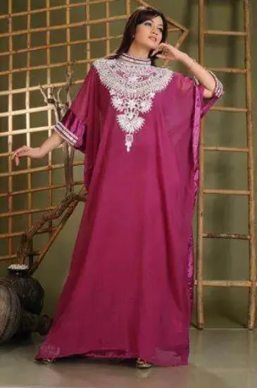 Picture of modest maxi gown royal dubai kaftan abaya jalabiya jilb