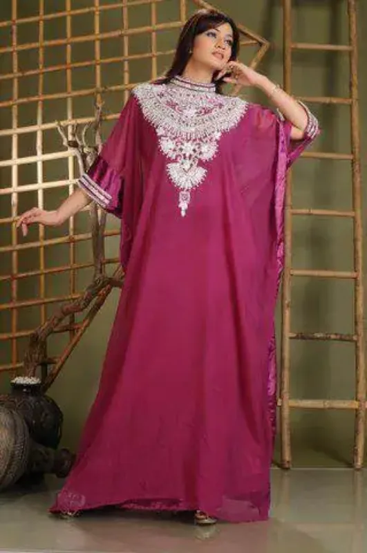 Picture of Radhe Designer Multicolor Georgette Kaftan Dress for Women - F10081