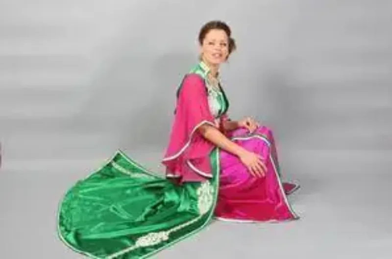 Picture of Radhe Designer Multicolor Georgette Kaftan Dress for Women - F10400