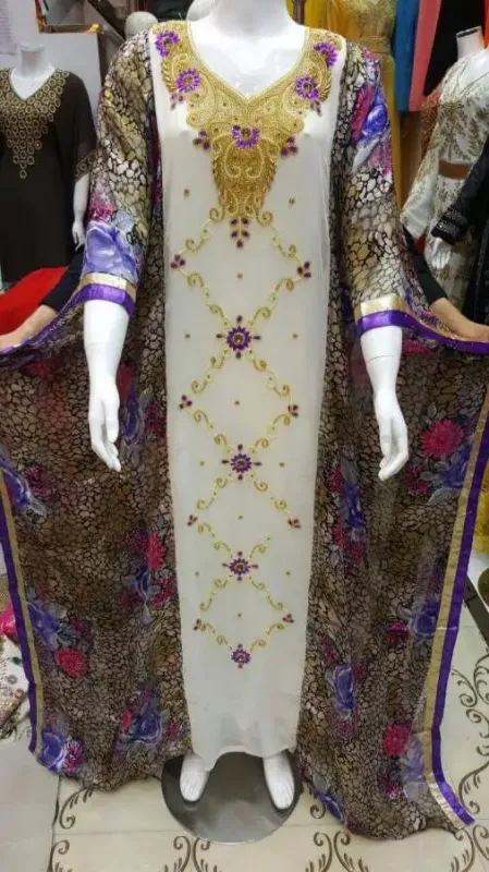 Picture of Radhe Designer Blue Georgette Kaftan Dress for Women - F1759
