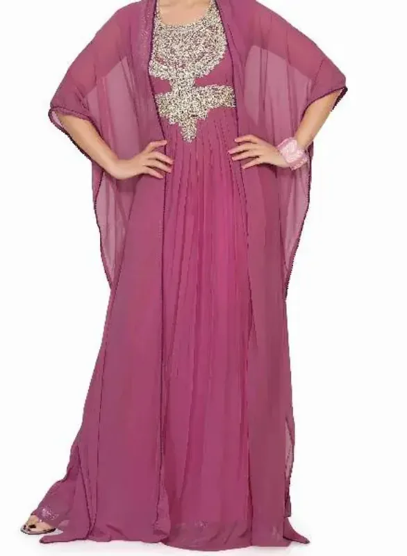 Picture of Radhe Designer Multicolor Georgette Kaftan Dress for Women - F10404