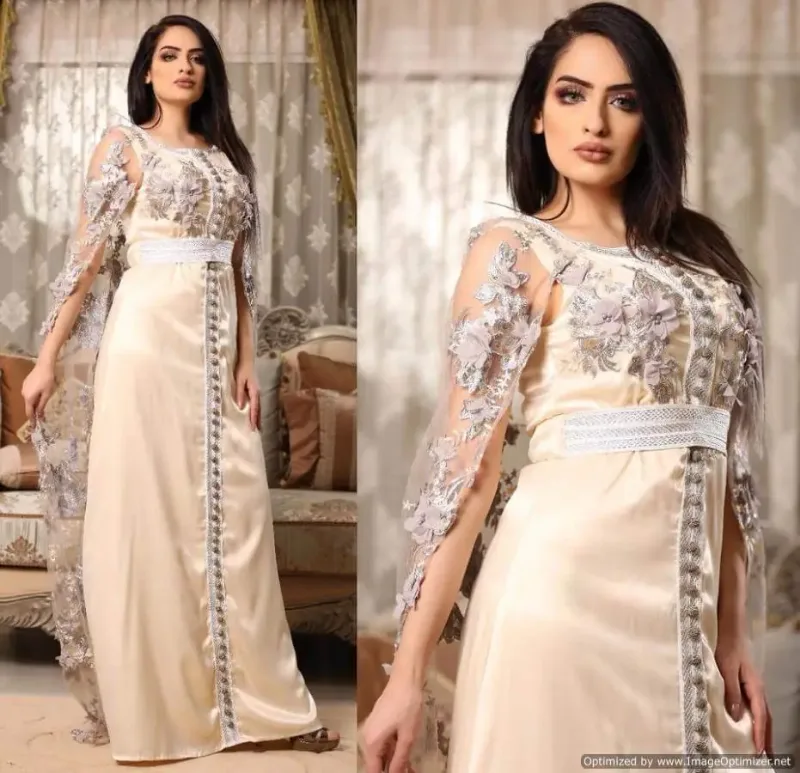 Picture of Radhe Designer Multicolor Georgette Kaftan Dress for Women - F2017