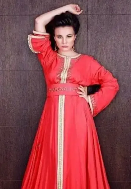 Picture of Radhe Designer Multicolor Georgette Kaftan Dress for Women - F10398