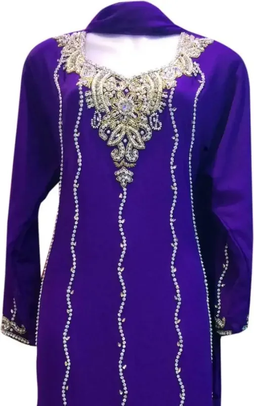 Picture of Radhe Designer Multicolor Georgette Kaftan Dress for Women - F2011