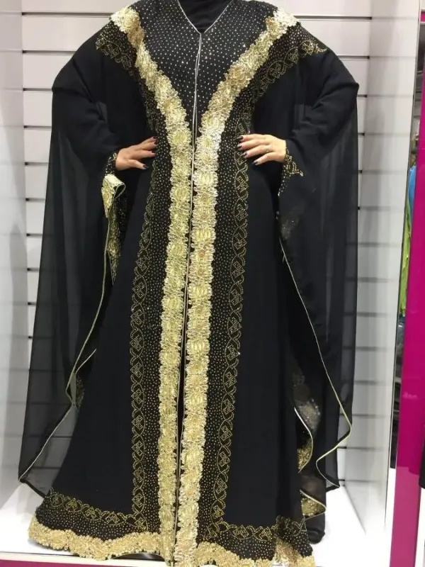 Picture of Radhe Designer White Georgette Kaftan Dress for Women - F1548