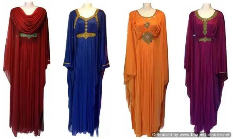 Picture of Radhe Designer Yellow Georgette Kaftan Dress for Women - F10505
