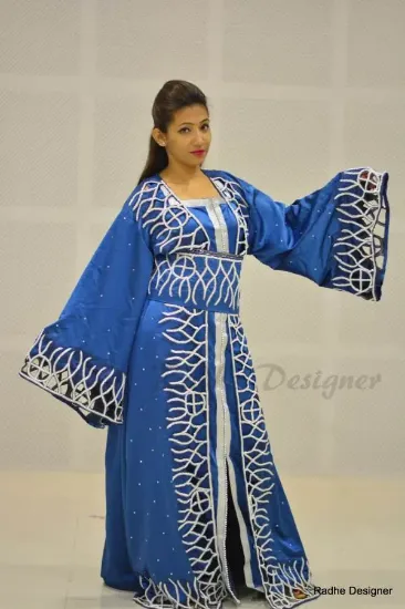 Picture of moroccan arabian beach style kaftan jalabiya maxi dress