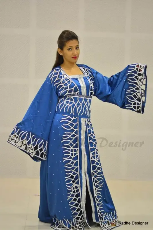 Picture of Radhe Designer Black Georgette Kaftan Dress for Women - Y583