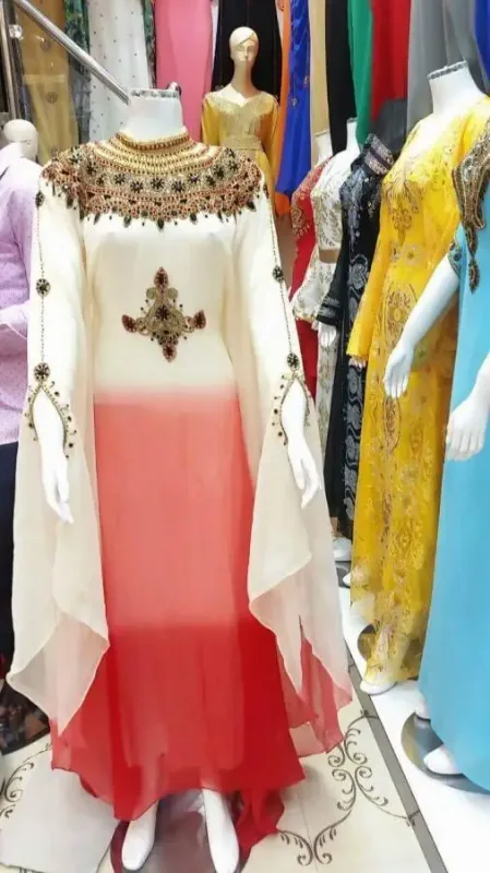 Picture of Radhe Designer Multicolor Georgette Kaftan Dress for Women - F1753