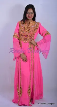 Picture of moroccan caftan wedding takshita bridal maxi dress ,aba