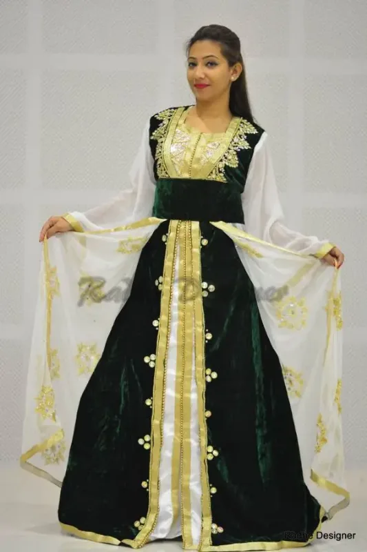 Picture of Radhe Designer Multicolor Georgette Kaftan Dress for Women - Y791