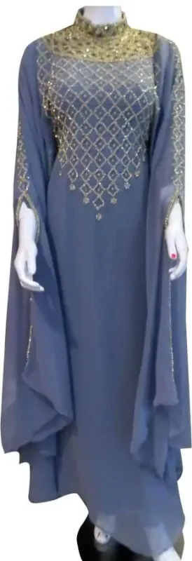Picture of Radhe Designer Yellow Georgette Kaftan Dress for Women - F2033