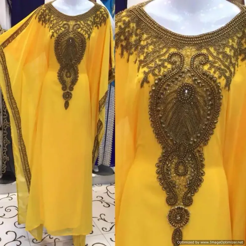 Picture of Radhe Designer Multicolor Georgette Kaftan Dress for Women - F2214