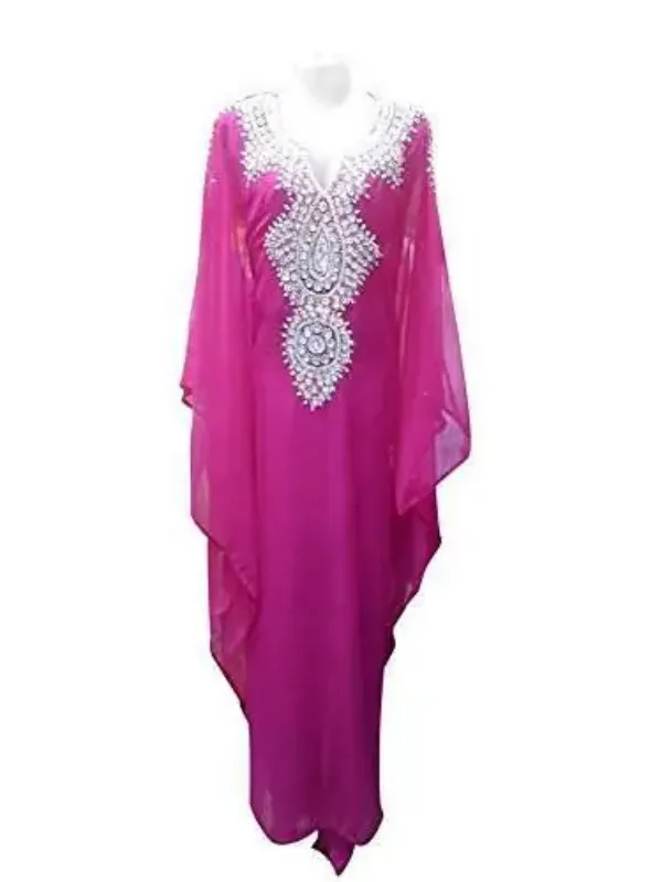 Picture of Radhe Designer Multicolor Georgette Kaftan Dress for Women - F10601