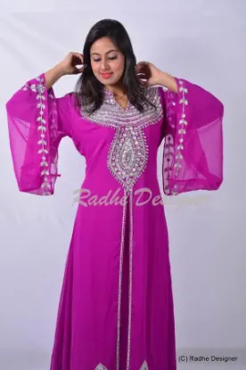 Picture of moroccan fantasy party wear modern hand embroidery for 