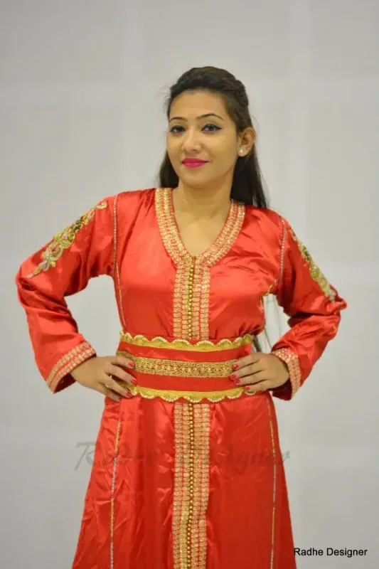 Picture of Radhe Designer Multicolor Georgette Kaftan Dress for Women - Y706