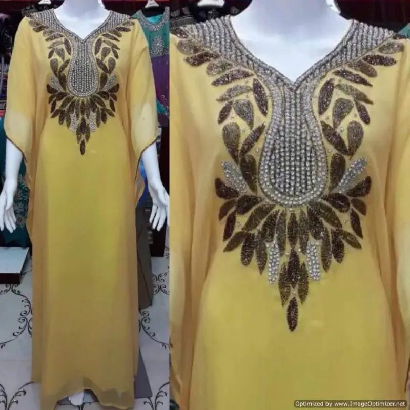 Picture of Radhe Designer Multicolor Georgette Kaftan Dress for Women - F2316
