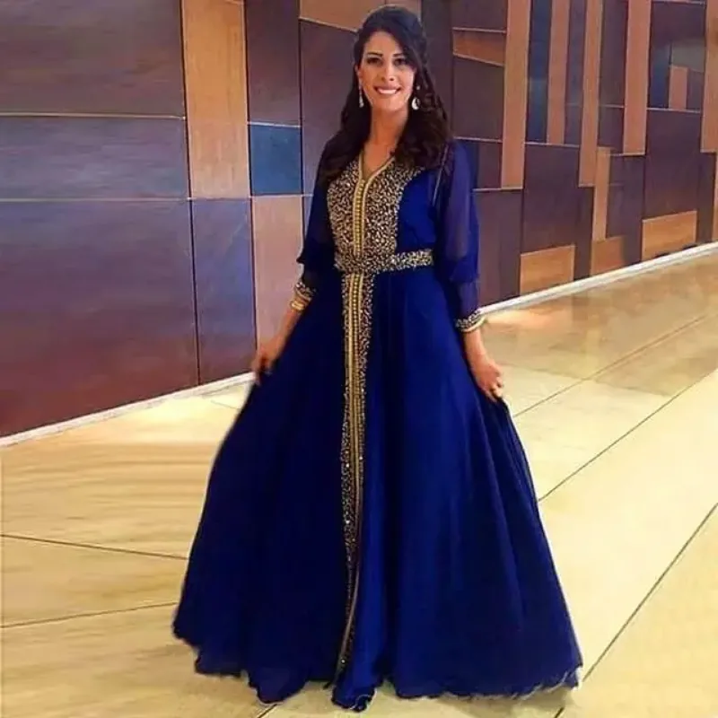Picture of Radhe Designer Blue Georgette Kaftan Dress for Women - F10469