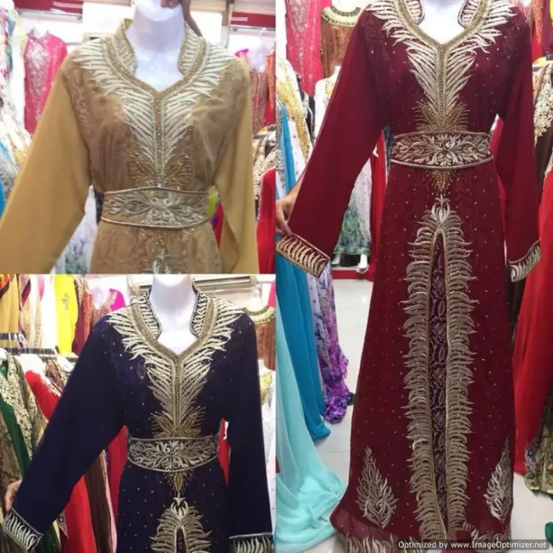 Picture of Radhe Designer Multicolor Georgette Kaftan Dress for Women - F2312