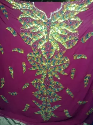 Picture of moroccan party wear walima gown maxi perfect for saudi 