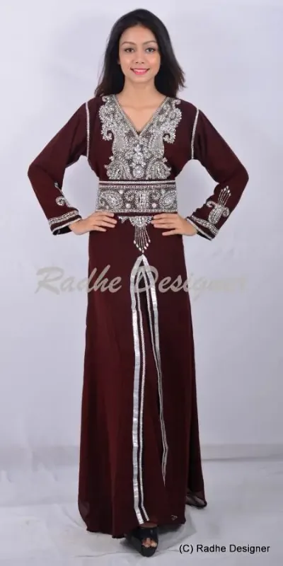 Picture of Radhe Designer Pink Cotton Kaftan Dress for Women - Y752