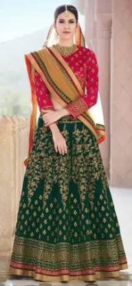 Picture of bridal lehenga 2024 pakistani,lehenga saree accessorie,