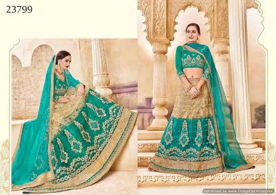 Picture of 3 color bridal lehenga,lehenga saree blouse designscha,