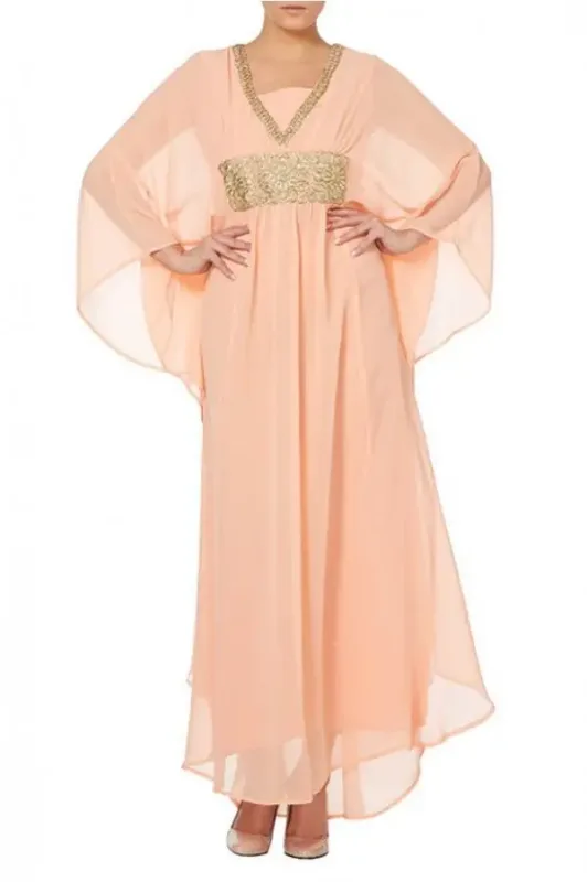 Picture of Radhe Designer Multicolor Georgette Kaftan Dress for Women - F10718