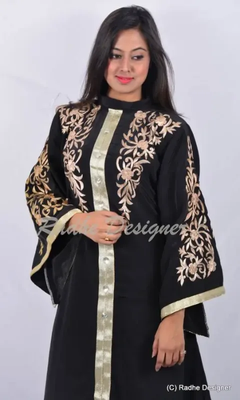 Picture of Radhe Designer Multicolor Georgette Kaftan Dress for Women - Y656