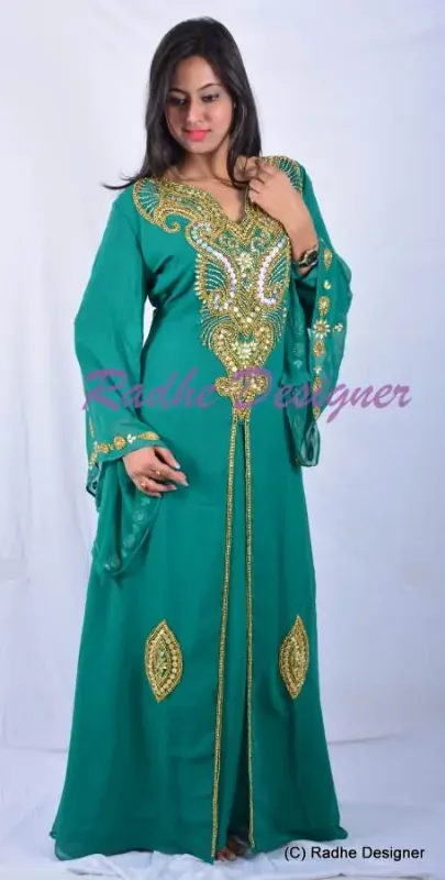 Picture of Pink Cotton Kaftan Dress for Women - Look 10163