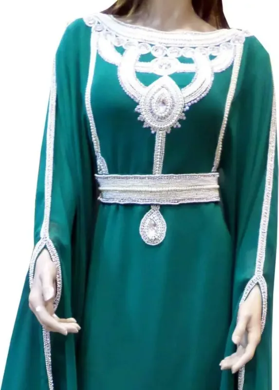 Picture of Radhe Designer Black Georgette Kaftan Dress for Women - F2056
