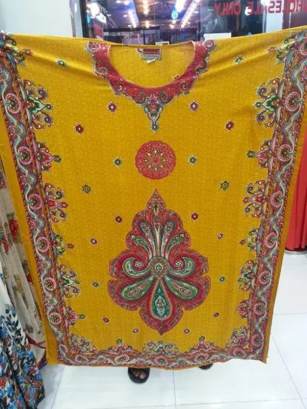 Picture of Radhe Designer Multicolor Georgette Kaftan Dress for Women - F2078
