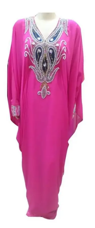 Picture of Radhe Designer Purple Georgette Kaftan Dress for Women - F9363