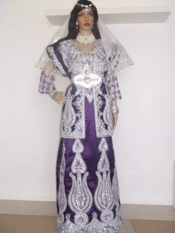 Picture of Black Georgette Kaftan Dress for Women - Look 10229