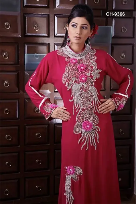 Picture of Radhe Designer Multicolor Georgette Kaftan Dress for Women - F6386